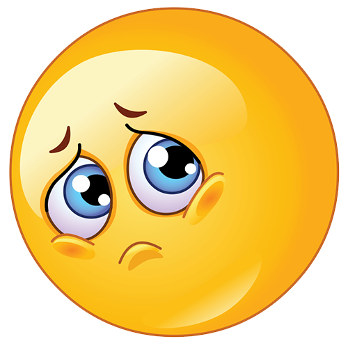 Sad Emoji Background Transparent PNG Image