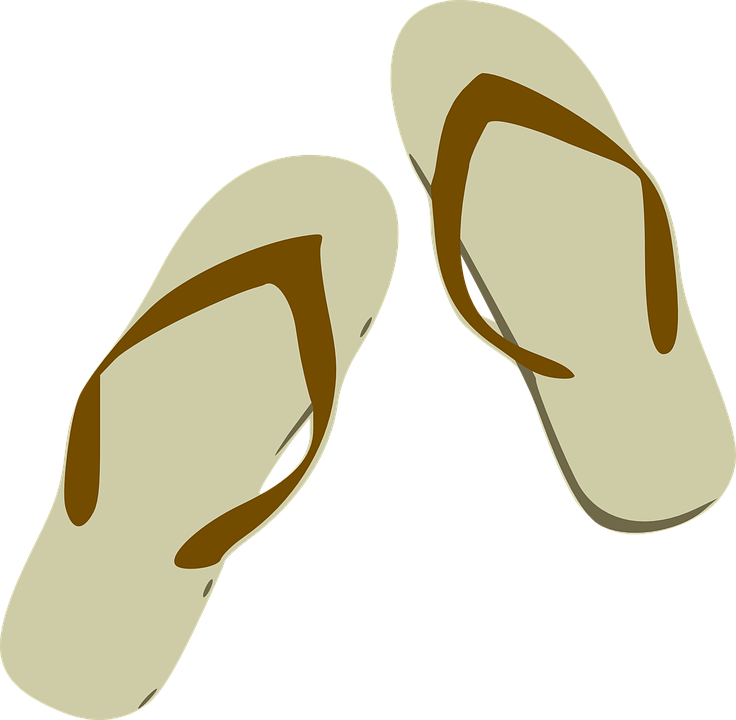 Beach Sandal Transparent PNG Image