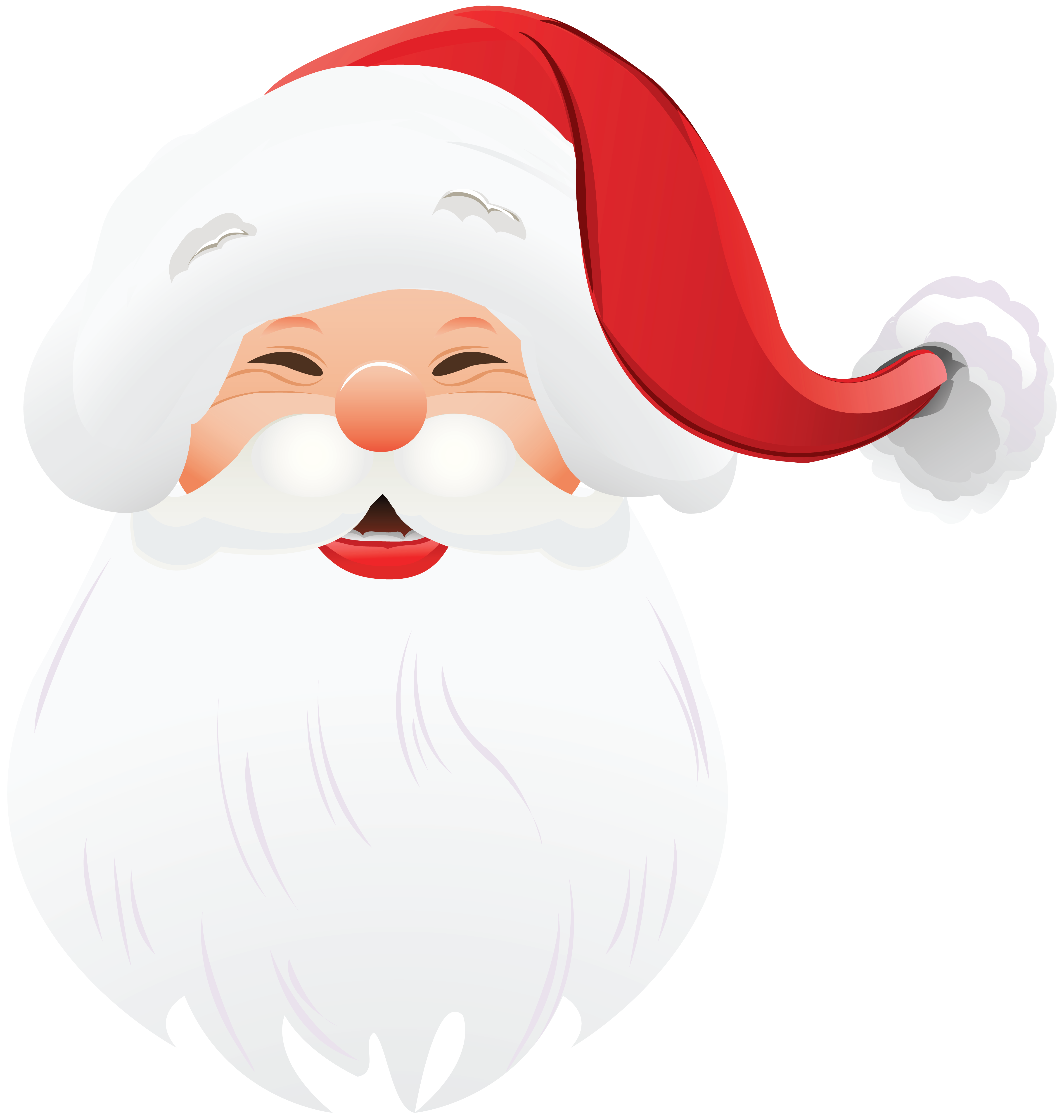 Claus Christmas Santa Face Transparent PNG Image