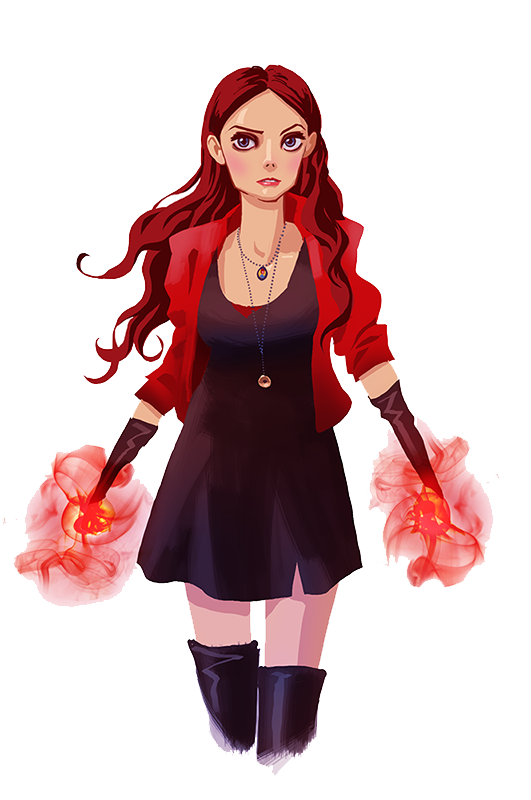 Scarlet Witch Transparent PNG Image