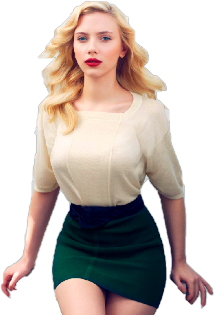 Scarlett Johansson Dress Transparent PNG Image