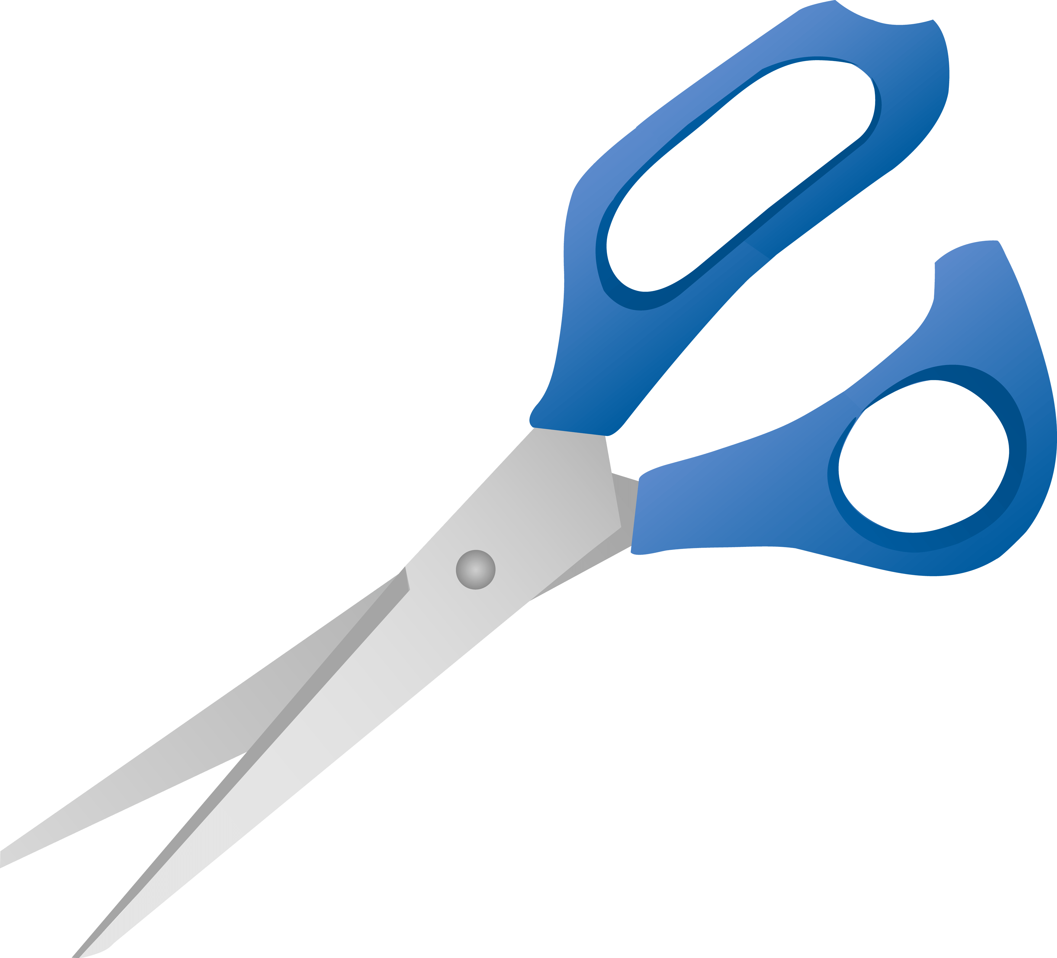 Blue Scissors Transparent PNG Image