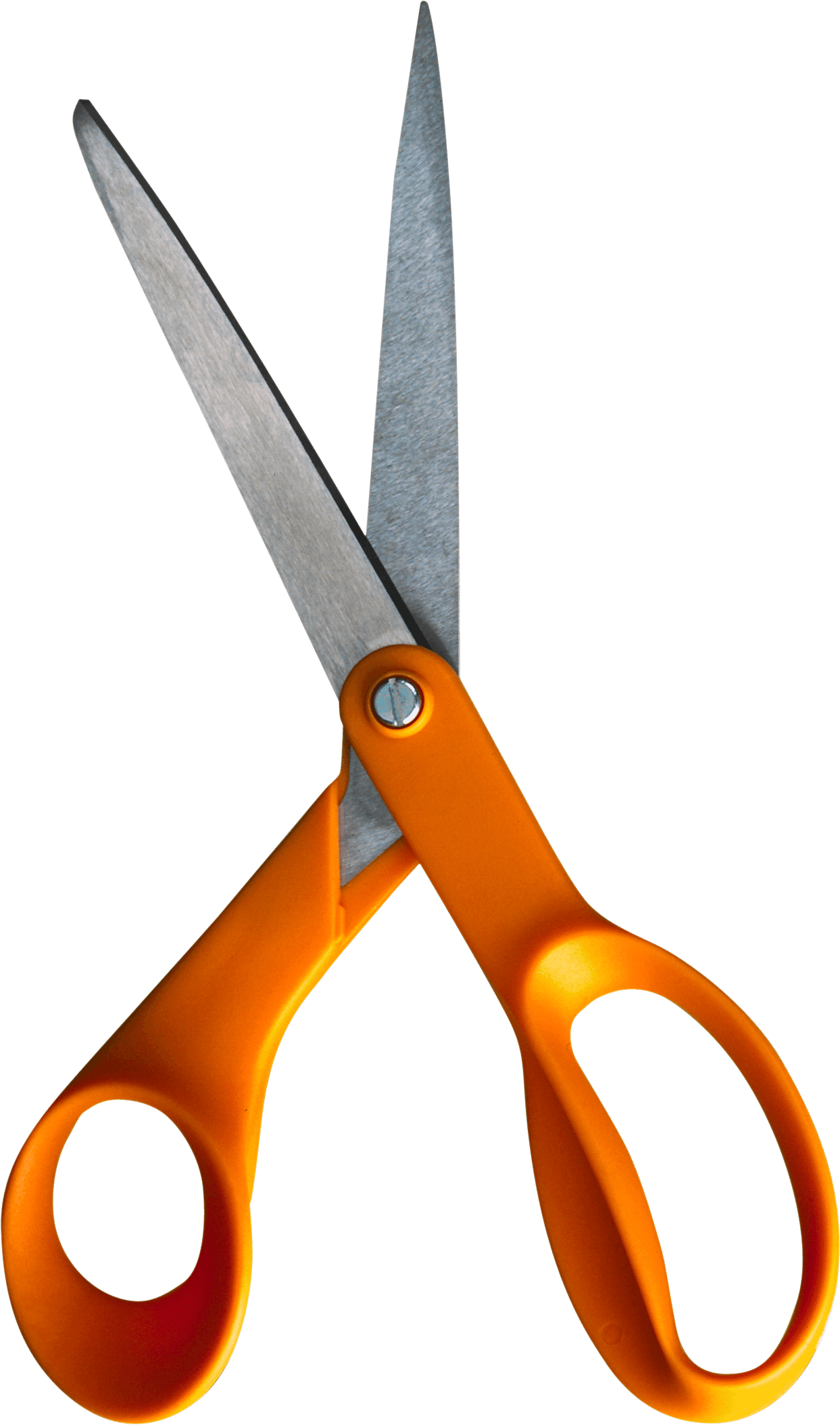 Orange Scissors Transparent PNG Image