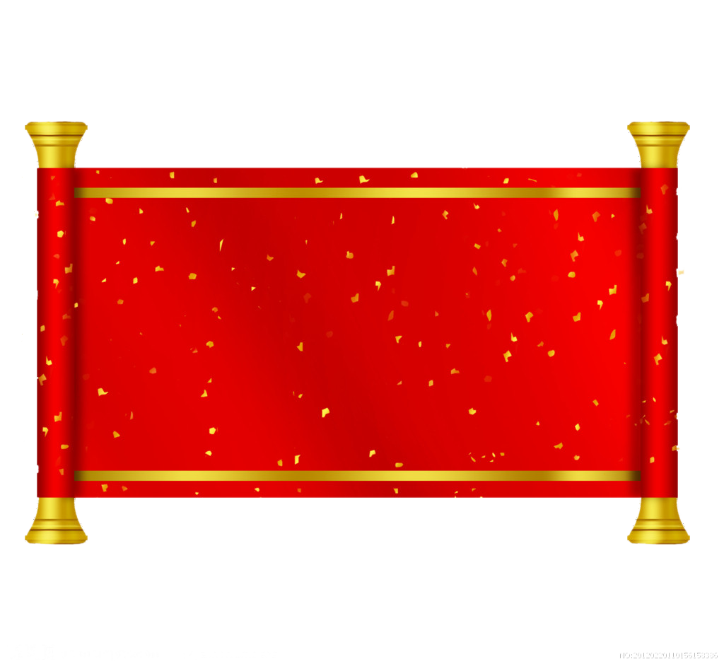 Paper Reel Scroll Red Transparent PNG Image