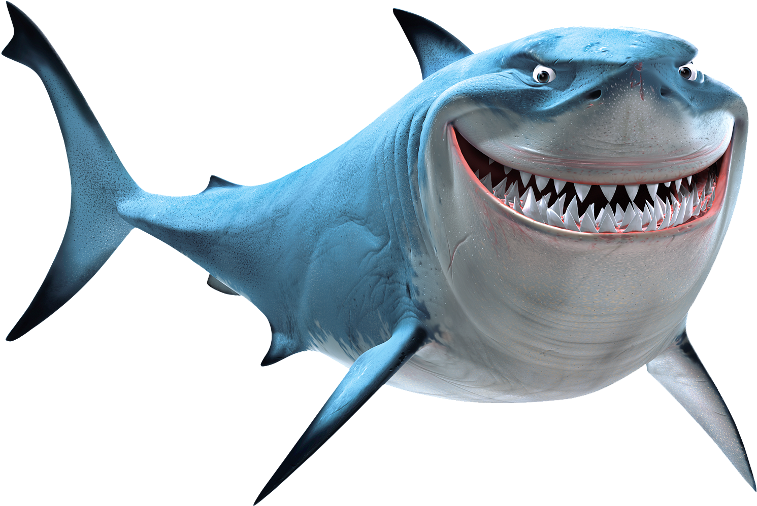 Blue Megalodon Shark Transparent PNG Image