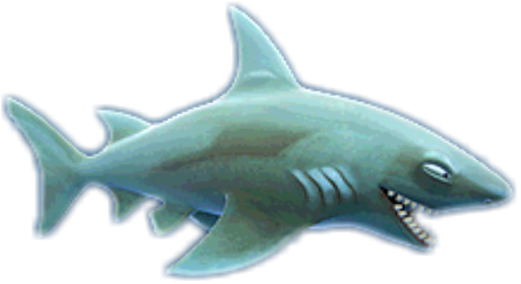 Blue Megalodon Shark Transparent PNG Image