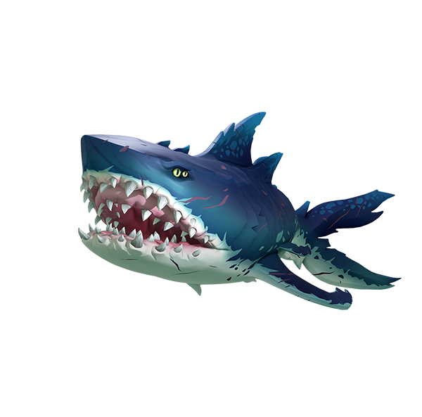 Blue Megalodon Shark Transparent PNG Image