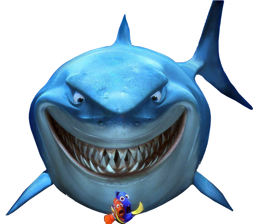 Blue Shark Nemo Transparent PNG Image