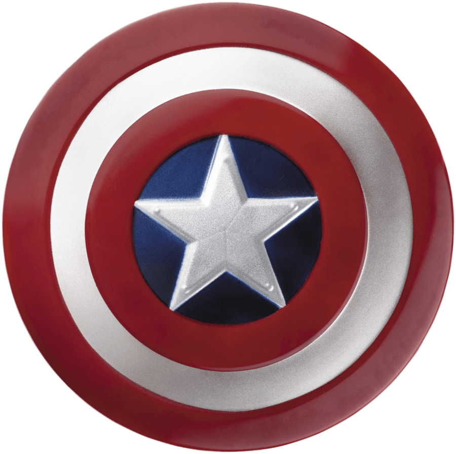 Round Captain America Shield Transparent PNG Image
