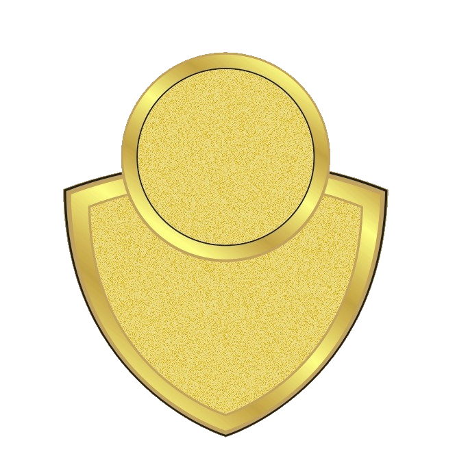 Material Rome Shield Yellow Frame Transparent PNG Image