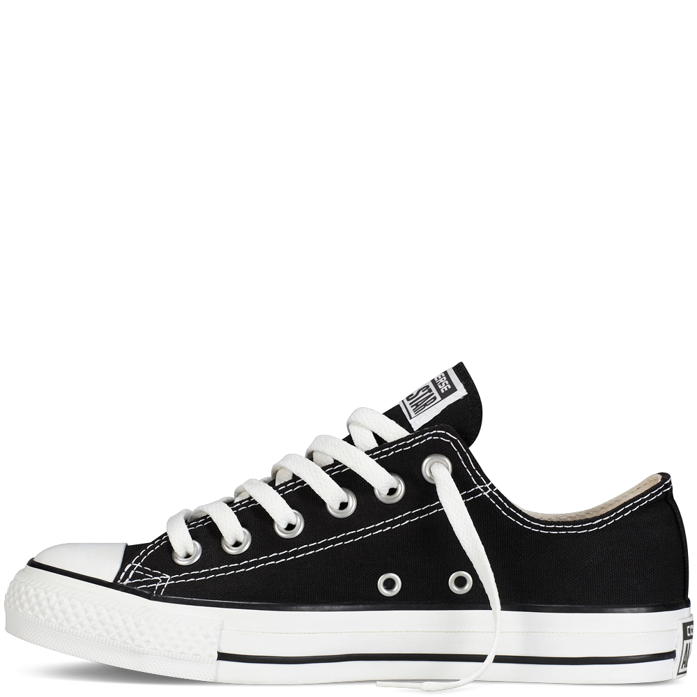 Converse Black Shoes Transparent PNG Image