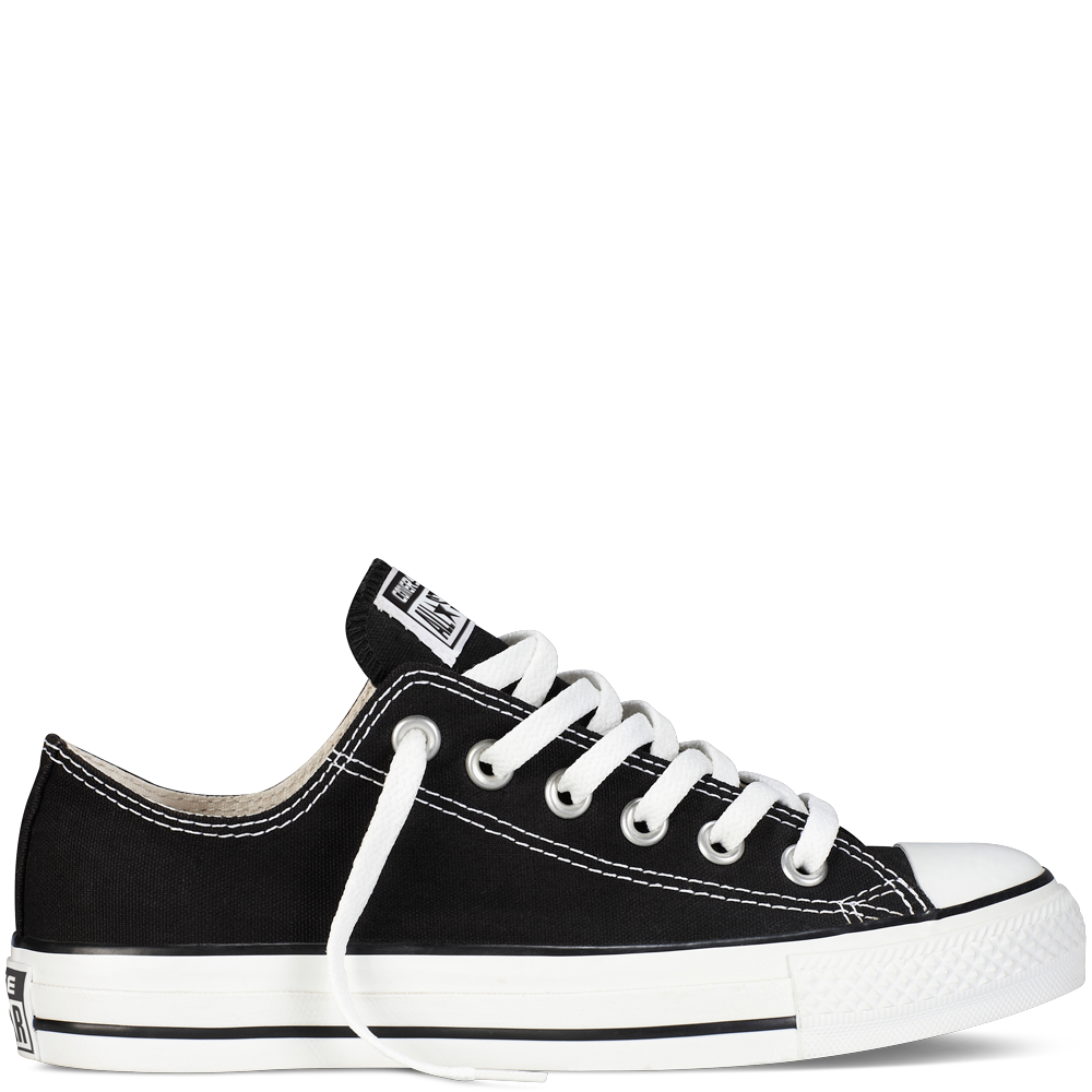 Converse Black Shoes Transparent PNG Image