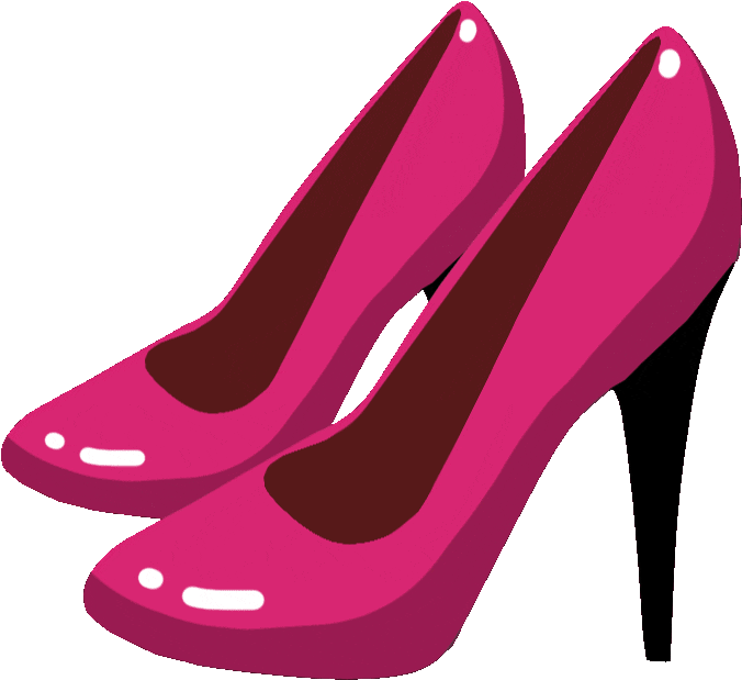 Pink High Heels Shoe File Transparent PNG Image