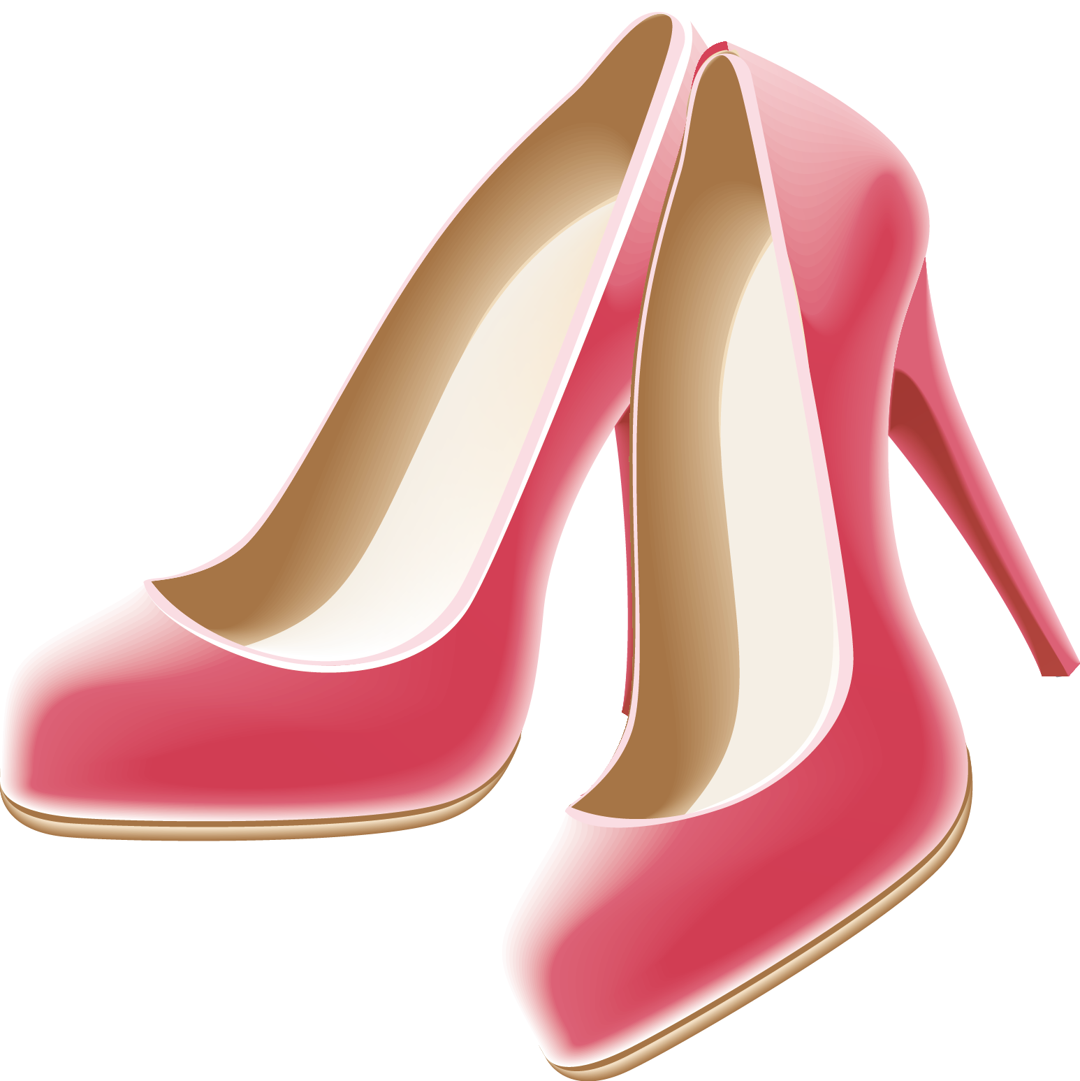 Pink High Heels Shoe Transparent PNG Image