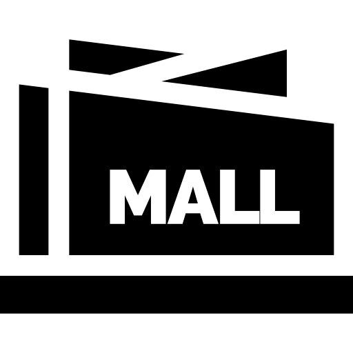 Shopping Mall Silhouette Transparent PNG Image