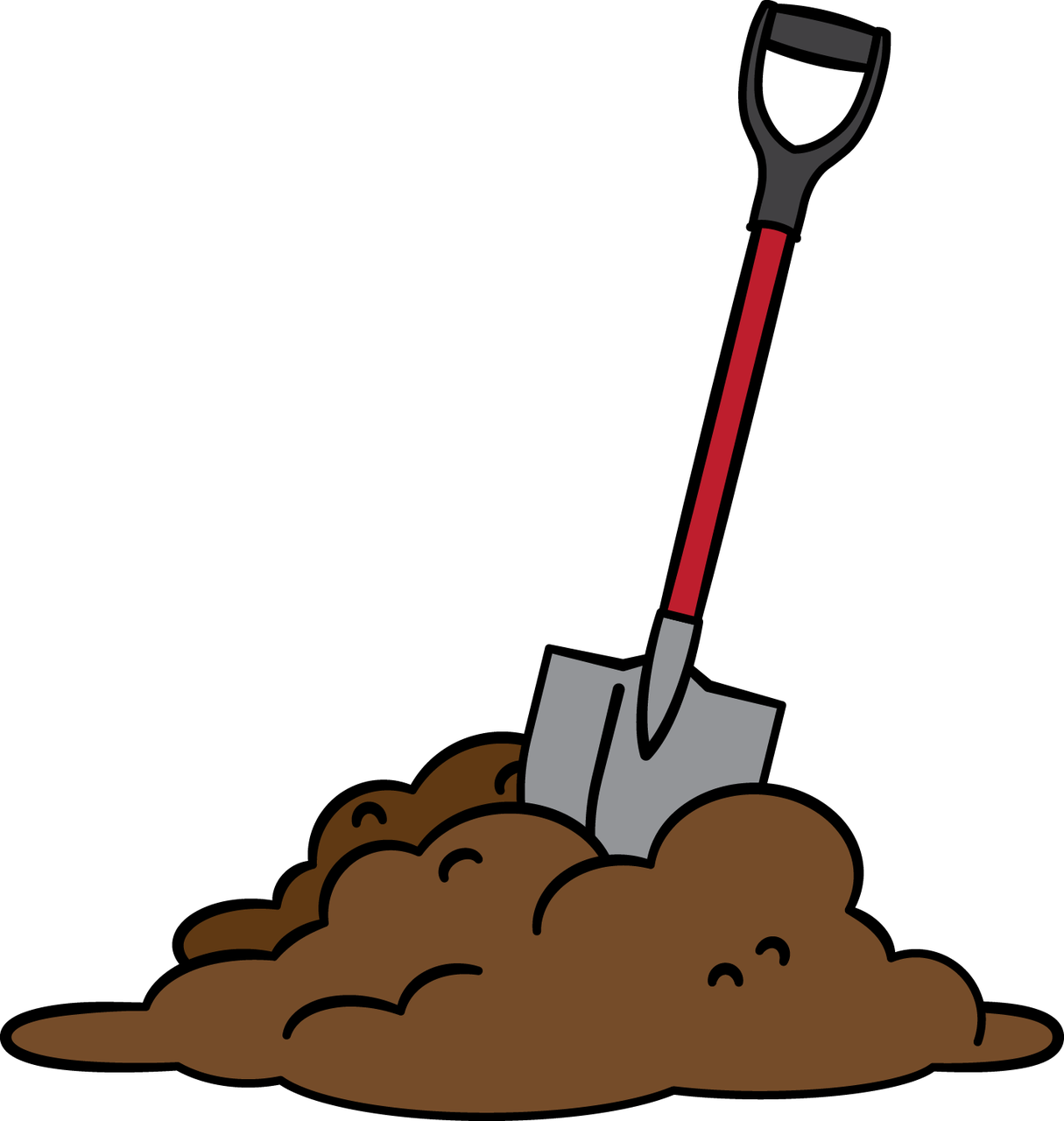 Moroni Shovel Angel Digging Dirt Transparent PNG Image