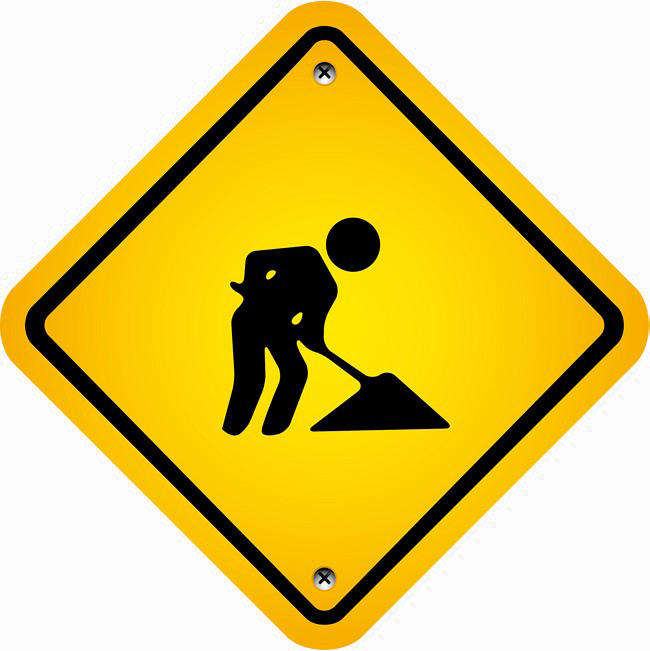 Construction Sign Transparent PNG Image