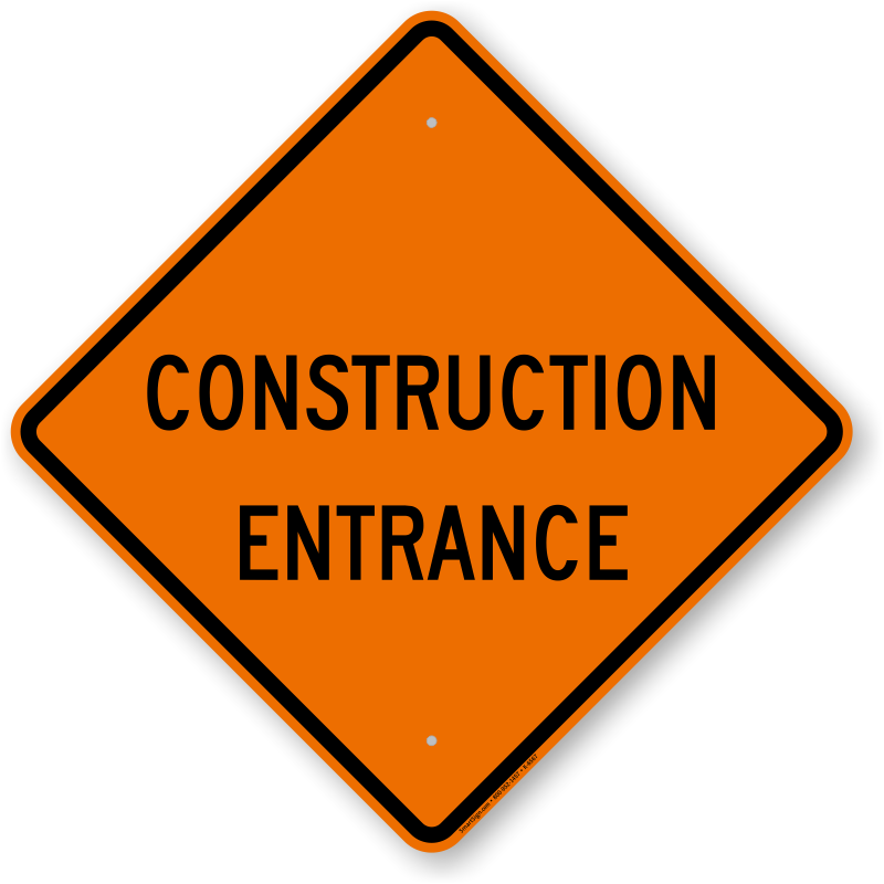 Construction Sign Transparent PNG Image