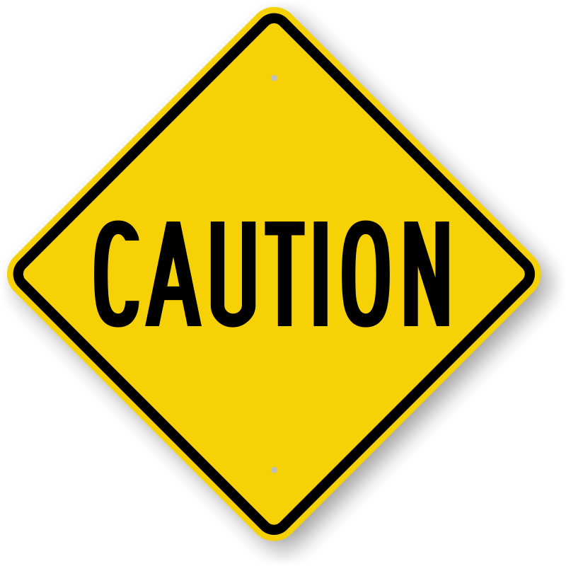 Danger Ahead Transparent PNG Image