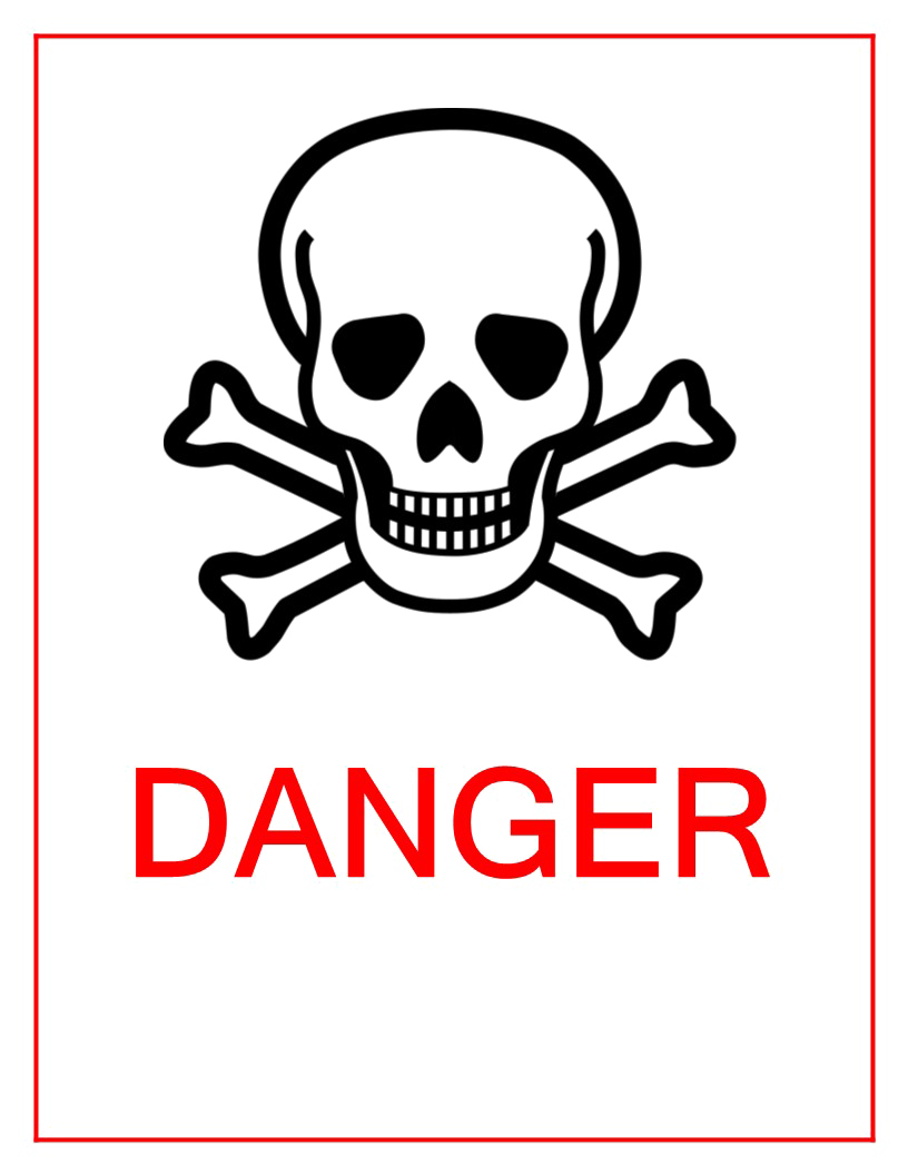 Danger Sign Transparent PNG Image