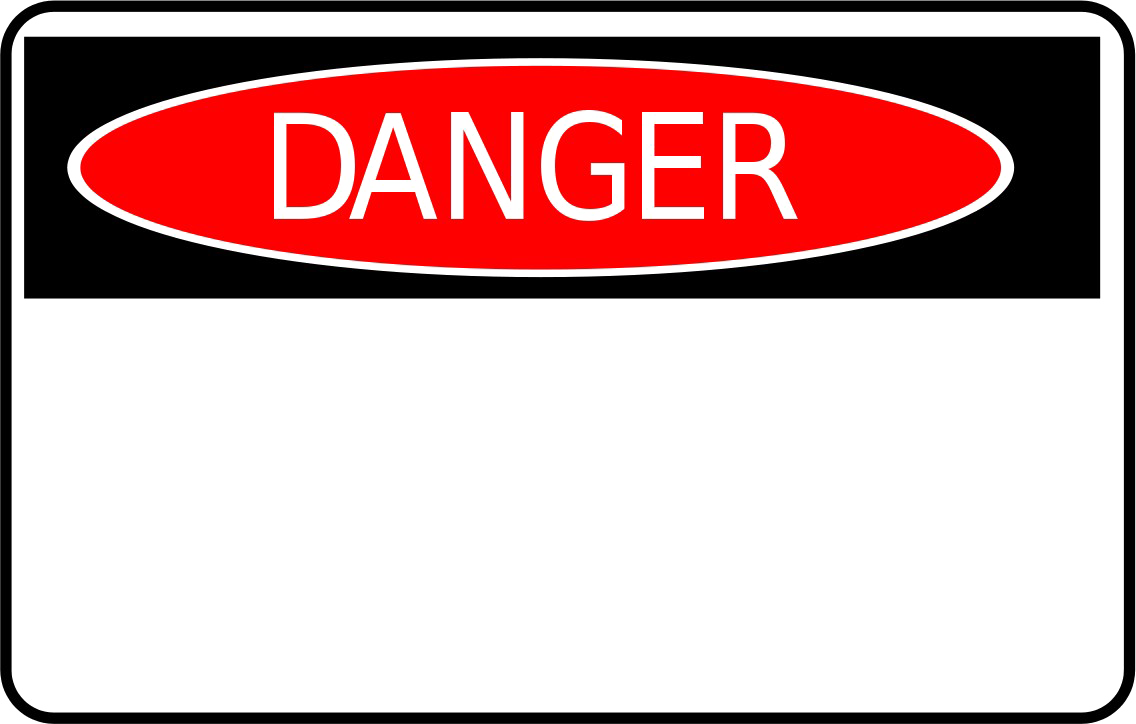 Danger Sign Transparent PNG Image