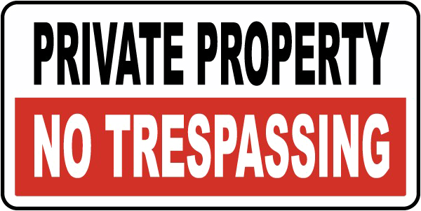 No Trespassing Sign Transparent PNG Image