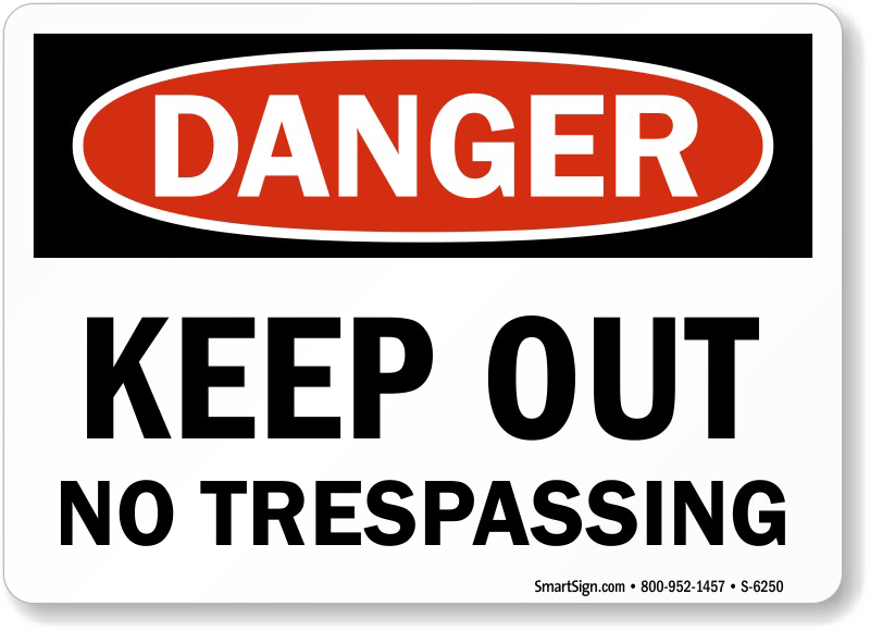 No Trespassing Sign Transparent PNG Image