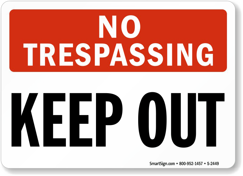 No Trespassing Sign Transparent PNG Image