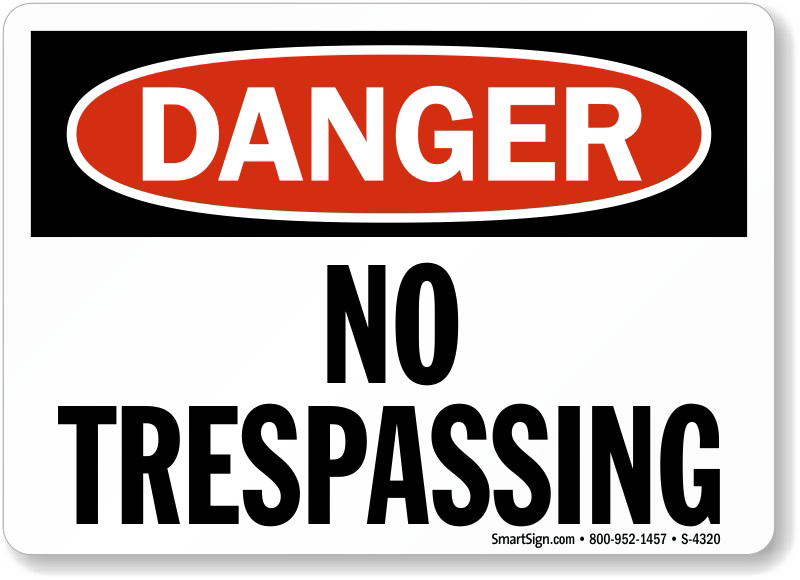 No Trespassing Sign Transparent PNG Image