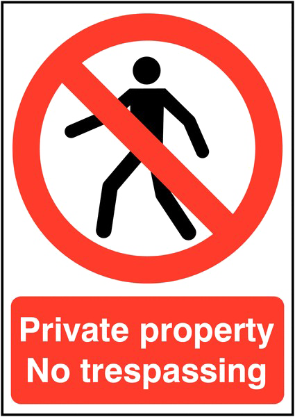 No Trespassing Sign Transparent PNG Image
