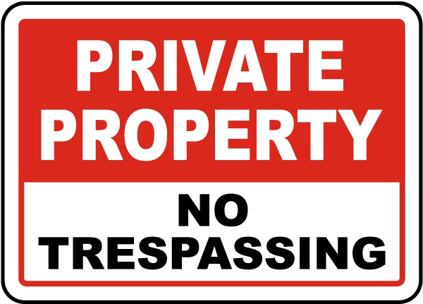 No Trespassing Sign Transparent PNG Image