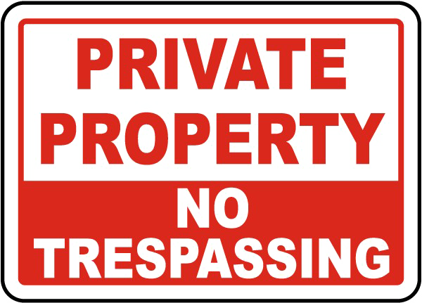 No Trespassing Sign Transparent PNG Image