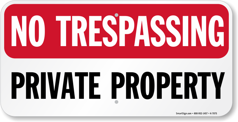 No Trespassing Sign Transparent PNG Image