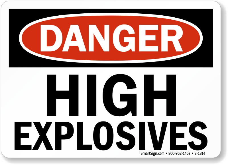 Explosive Sign Transparent PNG Image