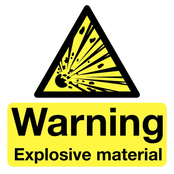 Explosive Sign Transparent PNG Image