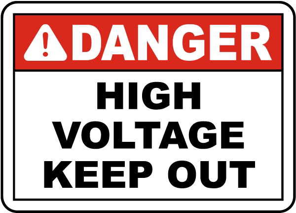 High Voltage Sign Transparent PNG Image