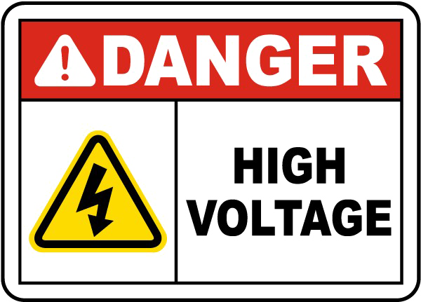 High Voltage Sign Transparent PNG Image