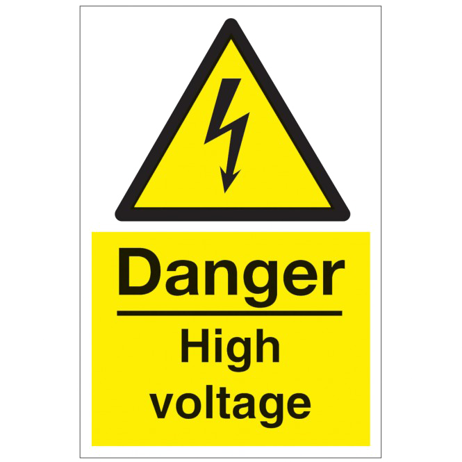 High Voltage Sign Transparent PNG Image