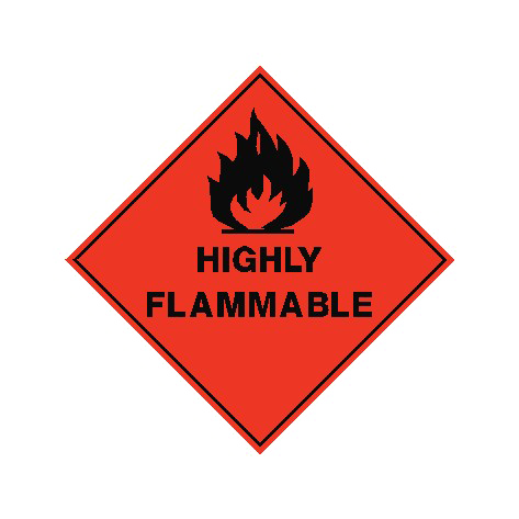 Flammable Sign Transparent PNG Image