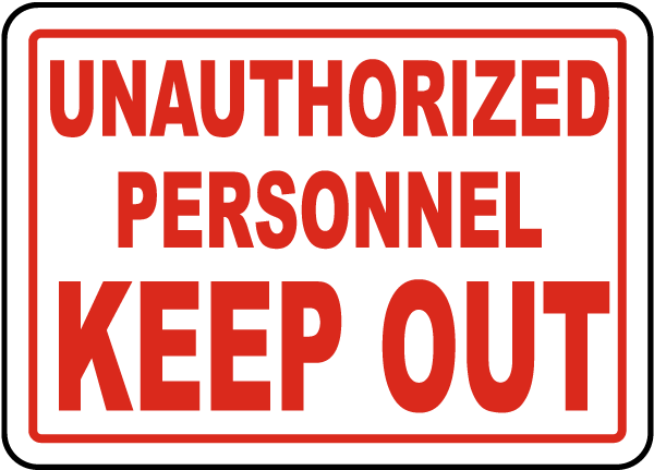 Unauthorized Sign Transparent PNG Image