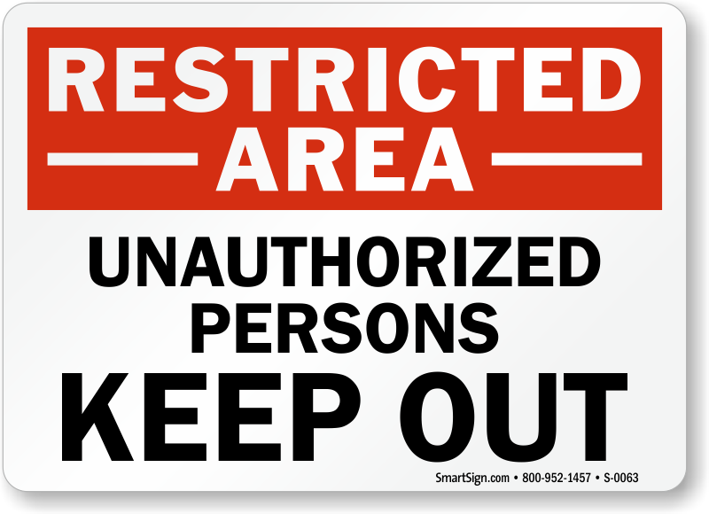 Unauthorized Sign Transparent PNG Image