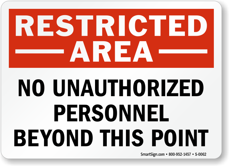 Unauthorized Sign Transparent PNG Image