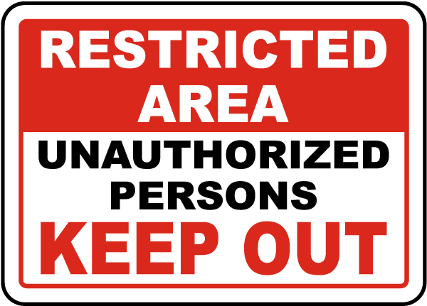 Unauthorized Sign Transparent PNG Image