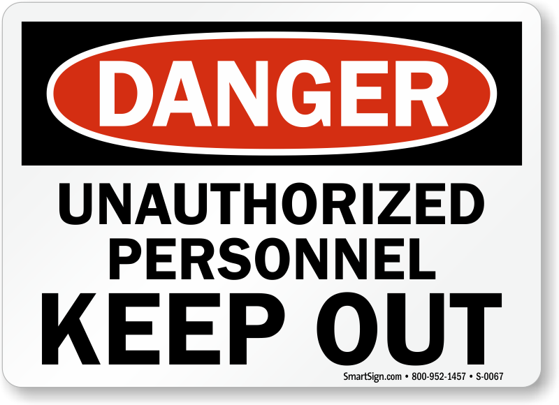 Unauthorized Sign Transparent PNG Image