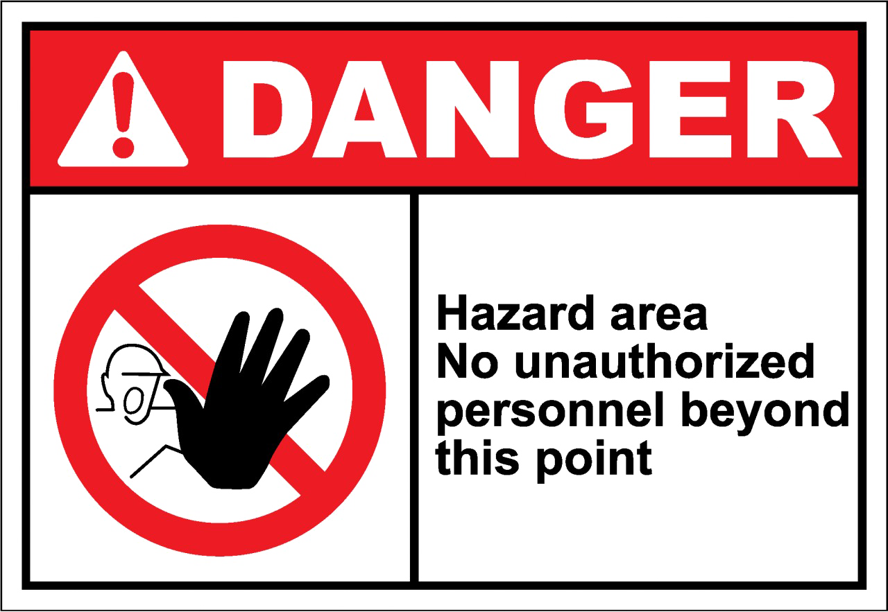 Unauthorized Sign Transparent PNG Image