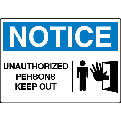 Unauthorized Sign Transparent PNG Image