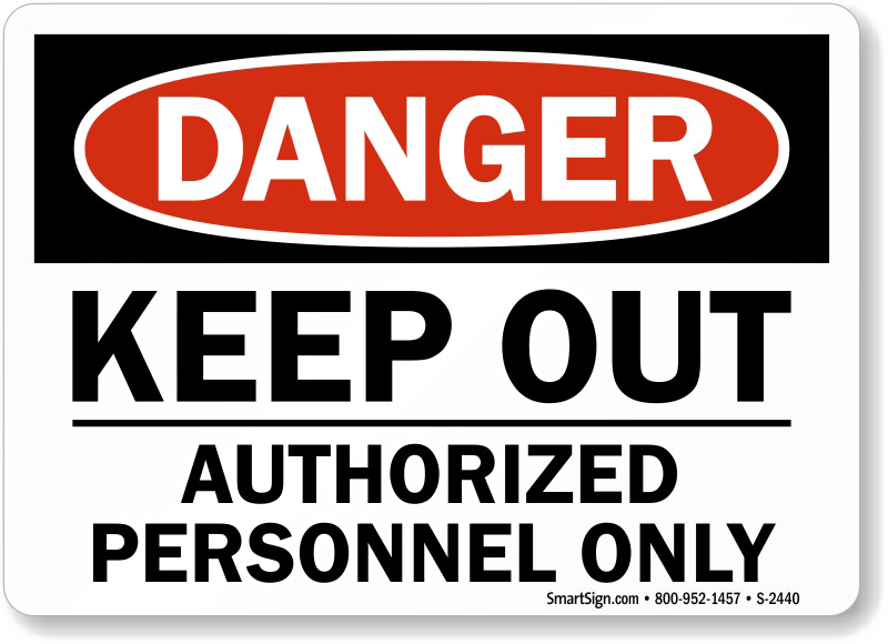 Keep Out Danger Transparent PNG Image