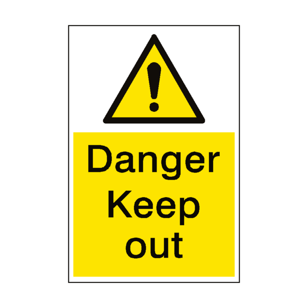 Keep Out Danger Transparent PNG Image