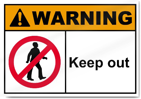 Keep Out Warning Transparent PNG Image