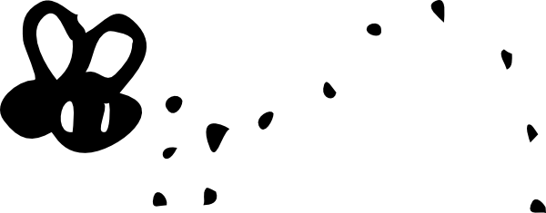 Trail Path Silhouette Bee Transparent PNG Image